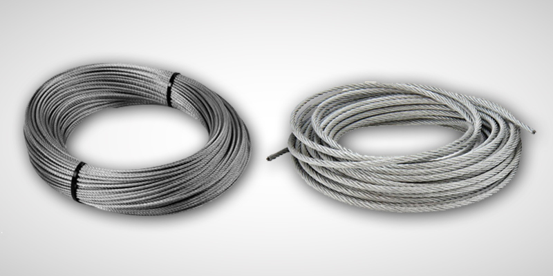 Stainless Steel Wire Ropes and Galvanized Wire Ropes